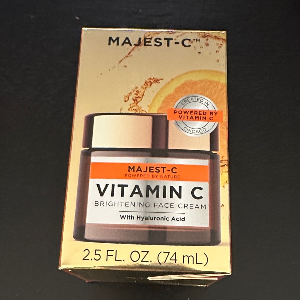 Majest C Vitamin C Brightening Face Cream NEW with Hyaluronic Acid Peptides
